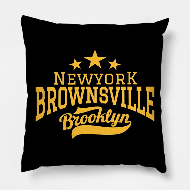 Brownsville Brooklyn NYC Neighborhood Pillow by Boogosh