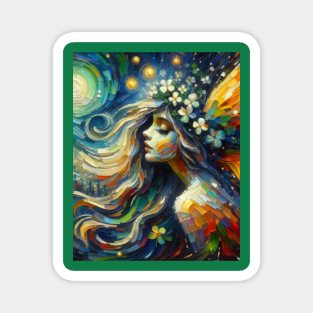 Beauty Fairy in Starry Night Magnet