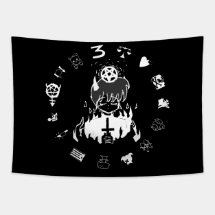 Girlband Satanic Prayers Tapestry