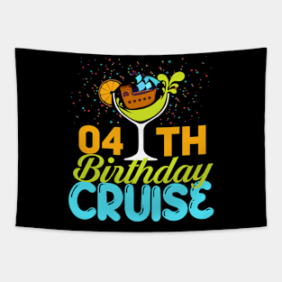 Funny 4th Birthday Cruise Tapestry