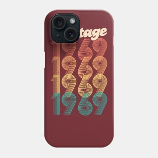 50th Birthday Gift - Vintage 1969 Women Men Awesome 69 Phone Case