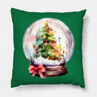 Christmas snow globe Pillow