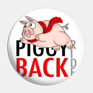 PIGGY BACK RIDE Logo Pin