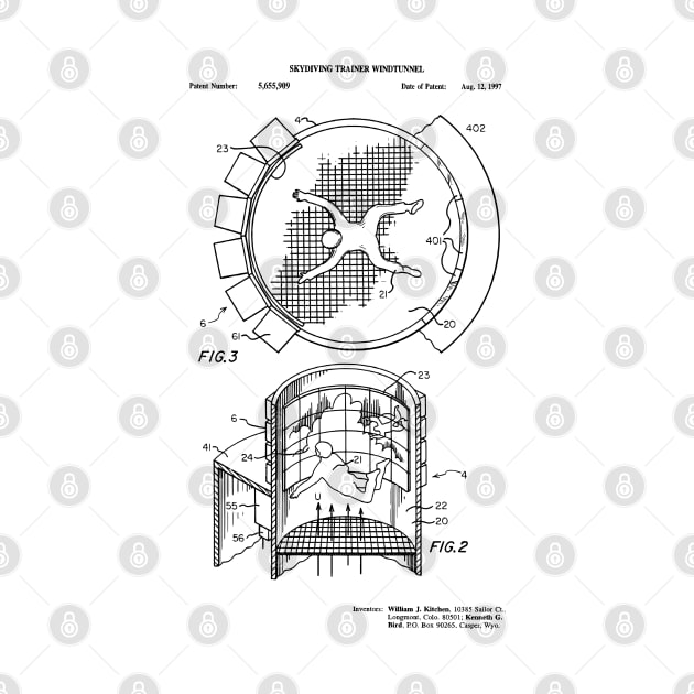 Indoor Skydiving Simulator Patent Print by MadebyDesign