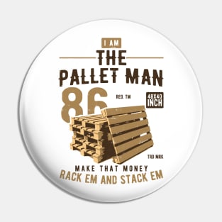 The Wooden Pallet Man Pin