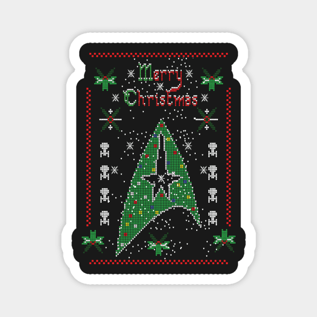 MERRY STARFLEET Magnet by KARMADESIGNER T-SHIRT SHOP