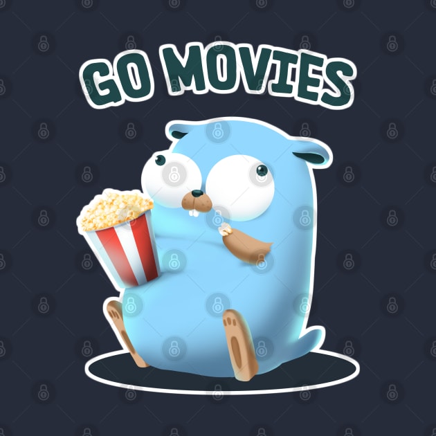 Golang Gopher Go Movies by clgtart