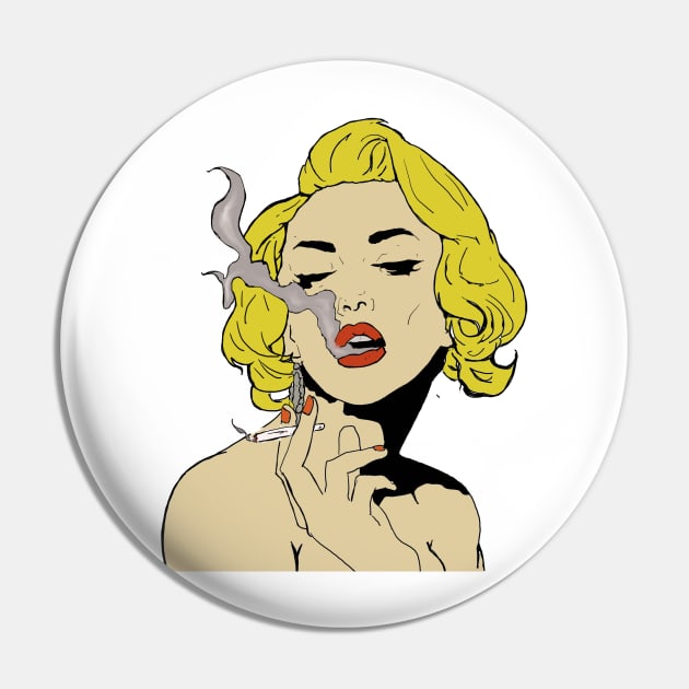 Zero1-2.2 Marilyn Monroe Pin by Stinkykittydesign