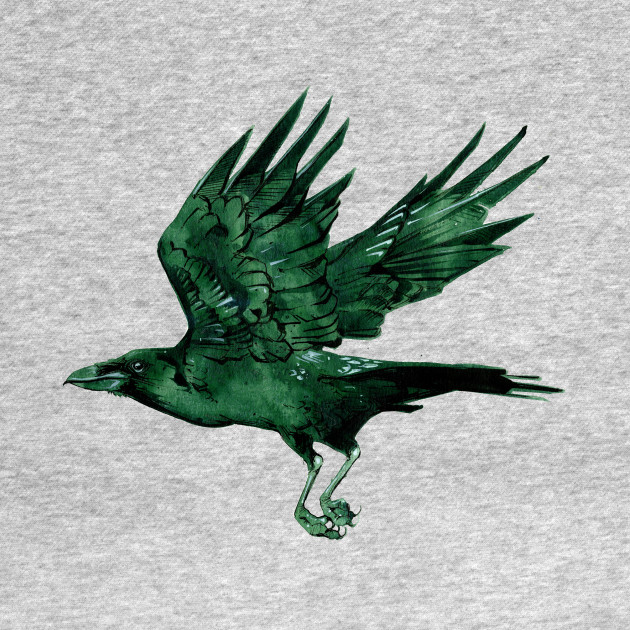 Watercolor Raven 4 Raven Baseball T Shirt Teepublic