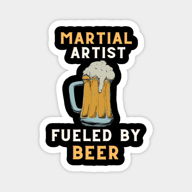 Beer fueled martial artist Magnet by SnowballSteps