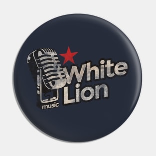 White Lion Vintage Pin