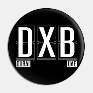 DXB - Dubai Souvenir or Gift Shirt Apparel Pin