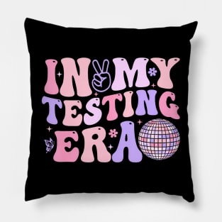 In My Testing Era Test Day Retro Motivational Teacher Kids Pillow