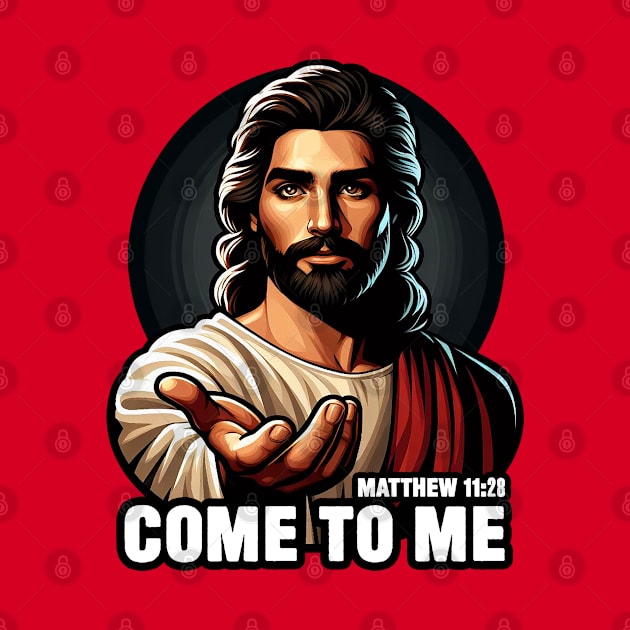 Matthew 11:28 Come To Me I Will Give You Rest by Plushism