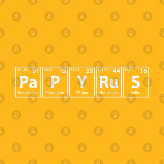 Papyrus (Pa-P-Y-Ru-S) Periodic Elements Spelling by cerebrands