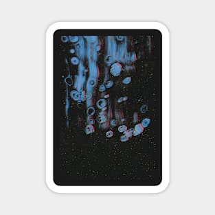 GALAXY - Fluid Glitch Art in Space Magnet