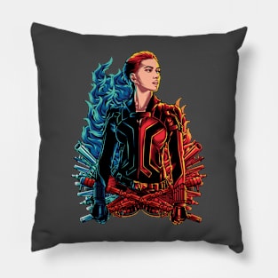 ScarJo Superhero Design Pillow