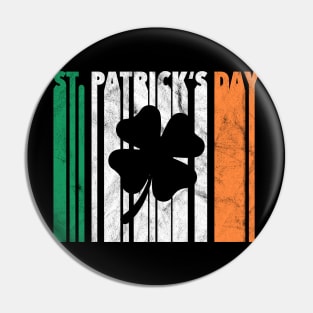 Saint Patrick's Day Retro Shamrock Vintage Gift Pin