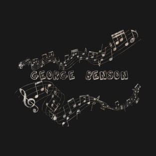 Musical Notes Vintage - George Benson T-Shirt