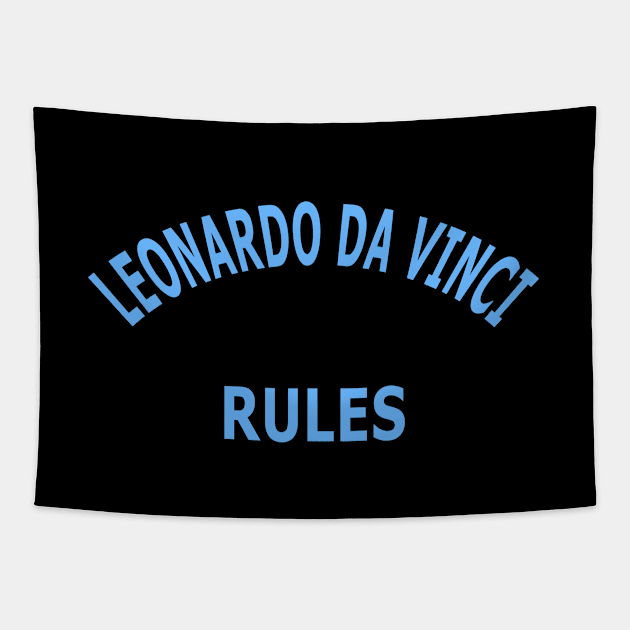 Leonardo da Vinci Rules Tapestry by Lyvershop