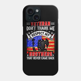 Black Panther Art - USA Army Tagline 12 Phone Case