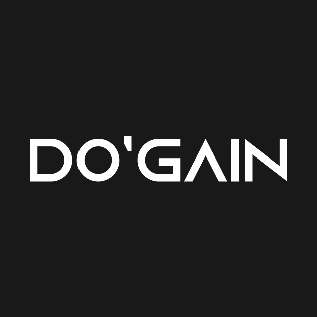 Do'gain (White) logo.  For people inspired to build better habits and improve their life. Grab this for yourself or as a gift for another focused on self-improvement. by Do'gain