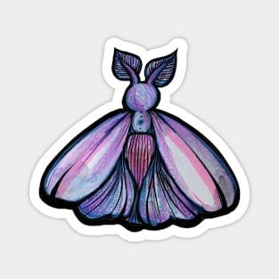 Luna Violet Moth Magnet