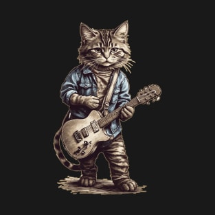 Rock and Roll Cat T-Shirt