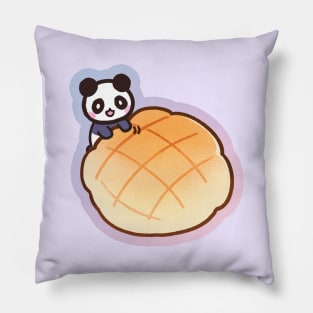 panda melon pan melon bread kawaii Pillow