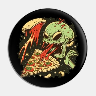 Alien Pizza Pin