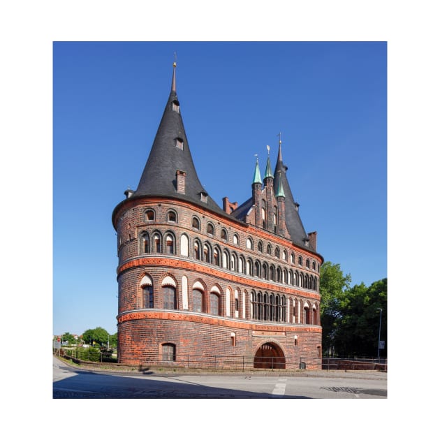 Holsten Gate, Luebeck, Schleswig-Holstein, Germany, Europe by Kruegerfoto