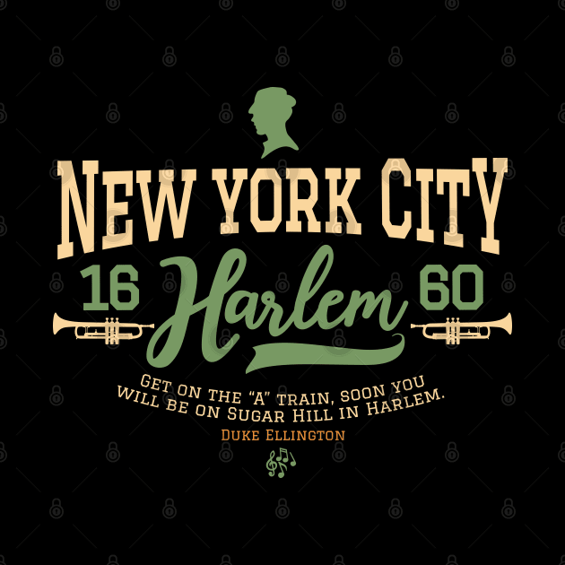 New York Harlem - Harlem Logo - Harlem Manhattan - Duke Ellington by Boogosh