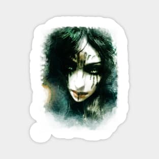 Raven queen portrait two Magnet