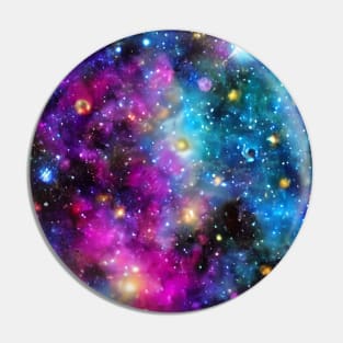 Beautiful Colourful Cosmos Galaxy Pattern Pin