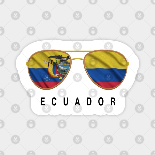 Ecuador  Sunglasses Magnet by JayD World