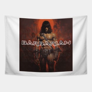 BARBARIAN - DARK FANTASY ART STYLE Tapestry