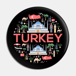 Turkey Doodle Concept Pin