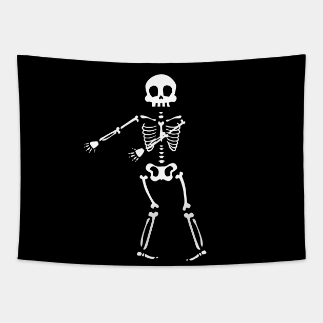 Dancing Skeleton Tapestry by themadesigns