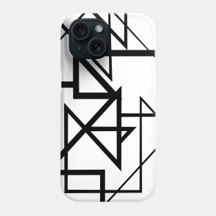 Black Lines Poster II Phone Case