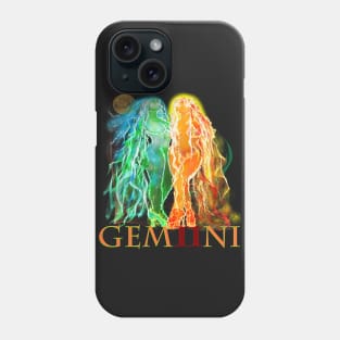 Gemini Zodiac Astrology Artwork Twins Phone Case