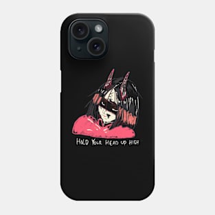 Hand Drawn “Hold Your Head Up High” Phone Case