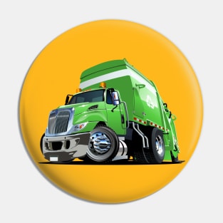 Cartoon Garbage Truck Pin