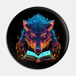 Wild Boar Reads Book Pin