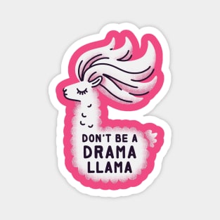 Dramatic Hair Flip Llama Magnet