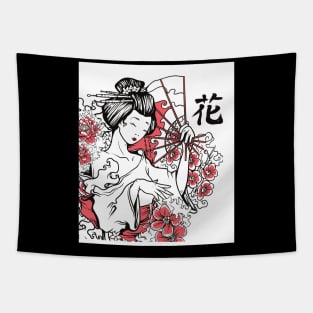 Vintage Japanese Art Design Mini Skirt Tapestry