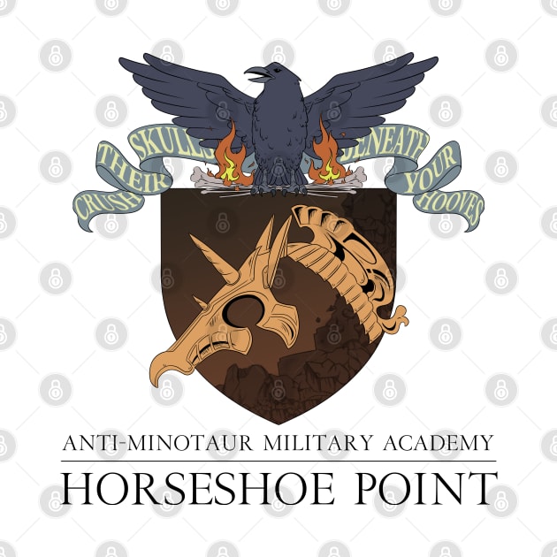 Horseshoe Point Anti-Minotaur Military Academy Logo by Spirit_Flyswatter