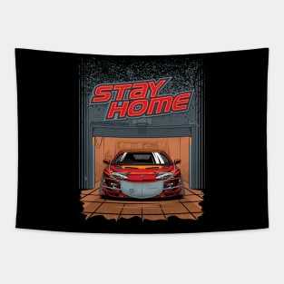 Toyota Supra Stay Home Tapestry