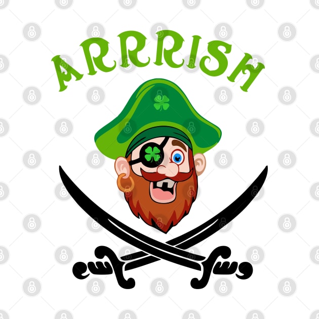 Arrish Irish Pirate  Leprechaun St Patricks Day by A Zee Marketing
