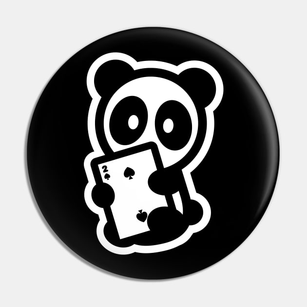 Panda Big Two 13 Bambu Brand Chinese Card Game Poker Gamble Spade Pin by Bambu