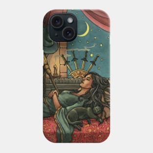 Everyday Witch Tarot - Four of Swords Phone Case